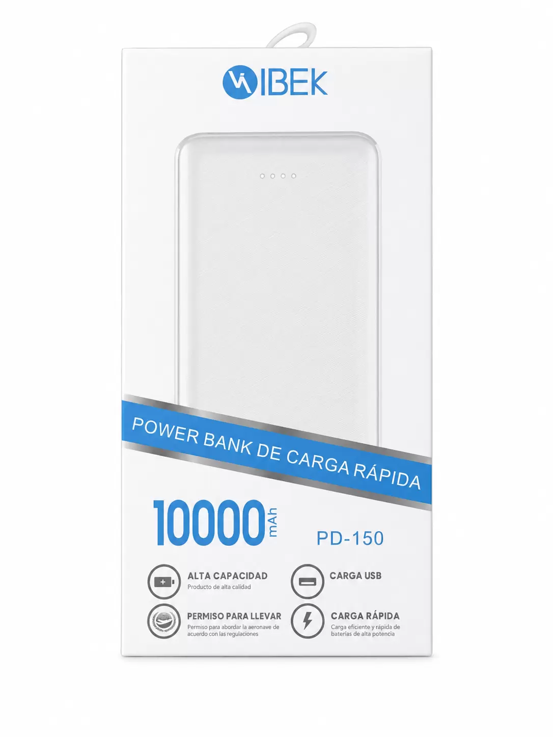 Cargador Inalámbrico Ibek (10000mah)